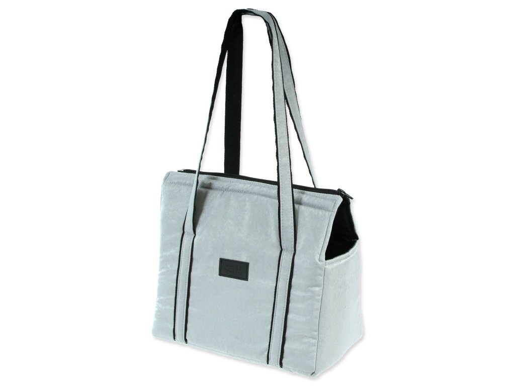 Taška Dog Fantasy Platinum světle stříbrná 40cm