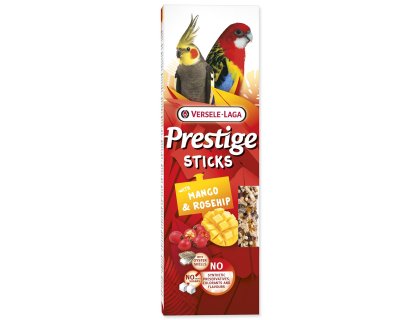 Tyčinky Versele-Laga  Prestige velký papoušek s mangem a šípkem 140g 2ks