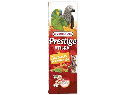 Tyčinky Versele-Laga  Prestige papoušek se zeleninou a pampeliškou 140g 2ks