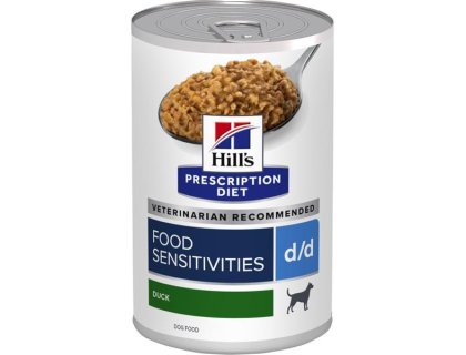 Hill's Prescription Diet Canine d/d Duck & Rice konzerva 370 g