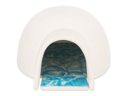 Igloo Trixie s chladící podložkou pro myši a křečky, keramické 13x9x15cm bílá