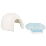 Igloo Trixie s chladící podložkou pro myši a křečky, keramické 13x9x15cm bílá