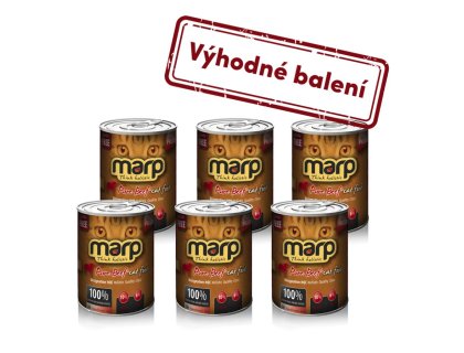 Marp Beef konzerva pro kočky s hovězím 6x400g