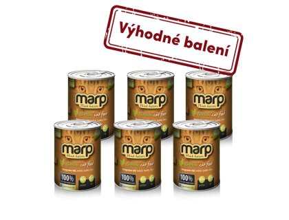 Marp Chicken konzerva pro kočky s kuřecím 6x400g
