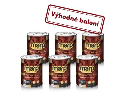 Marp Wild Boar konzerva pro psy s divočákem 6x400g