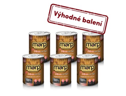 Marp Salmon konzerva pro kočky s lososem 6x370g