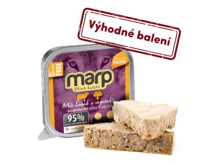 Marp Mix vanička pro psy jehně+zelenina 16x100g