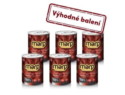 Marp Angus Beef konzerva pro psy s hovězím 6x400g